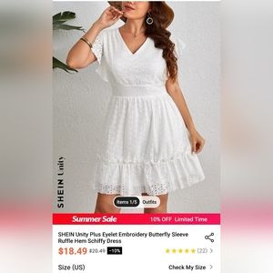 Butterfly sleeve dress